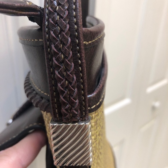 New! Super cute. Organize yourself w/this Pretty, Burlap, Silver, Brown NWOT - Picture 15 of 16